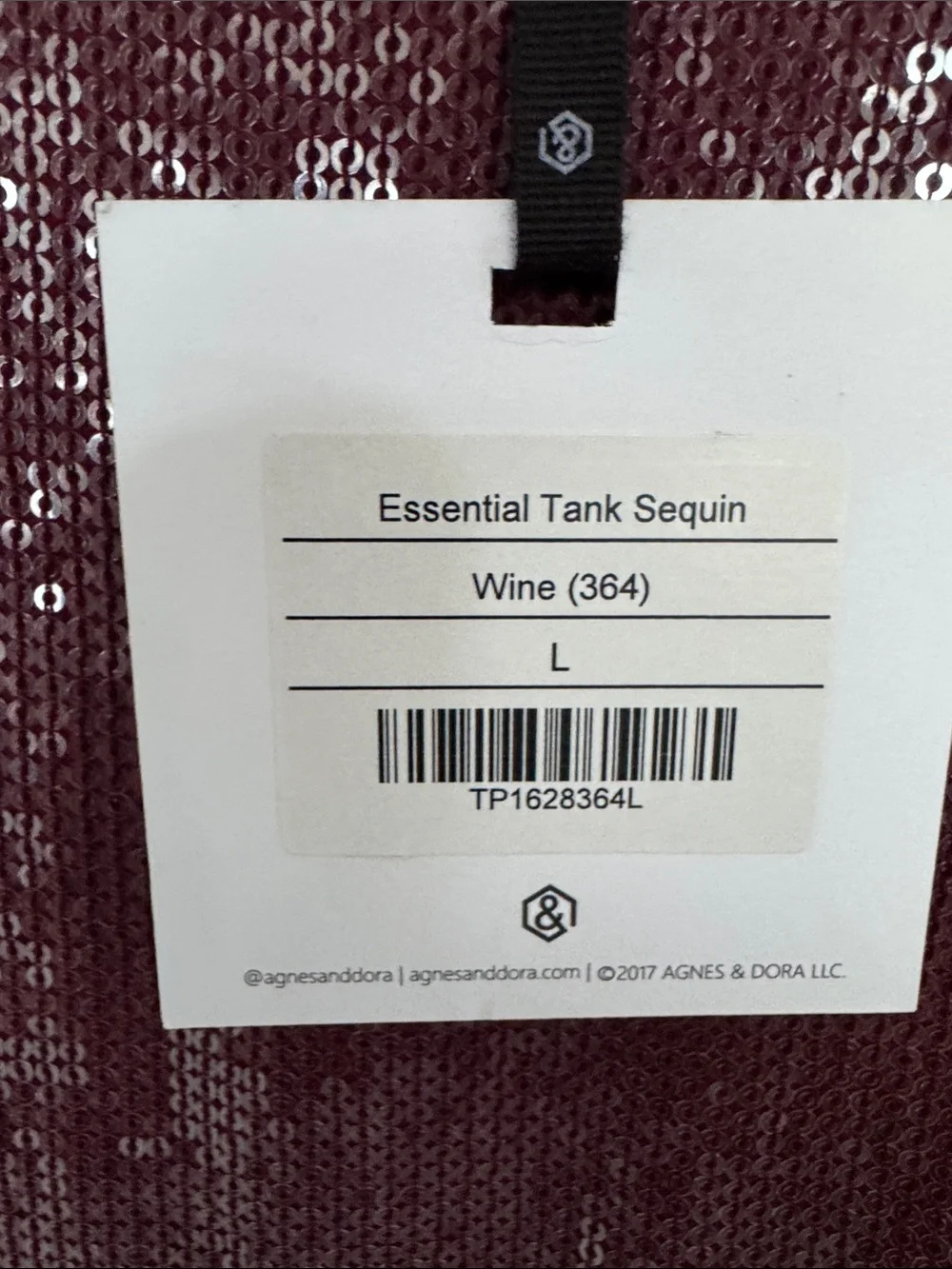 Tag on Sequin Tank